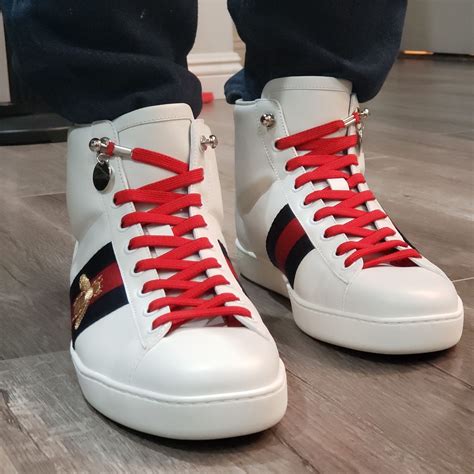 gucci high top lace up sneaker|Gucci replacement shoe laces.